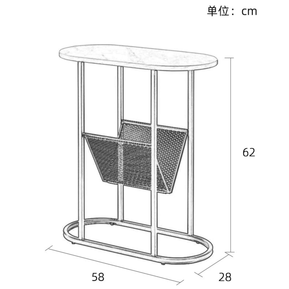 マーブルスマートサイドテーブル